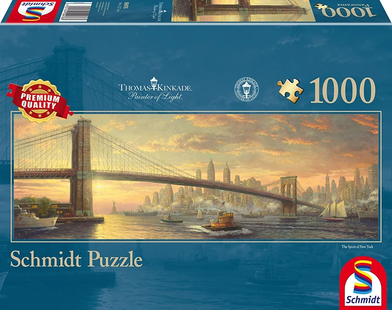Schmidt - The Spirit of New York (Brooklyn Bridge) by Thomas Kinkade (Panorama) 1000 pcs.