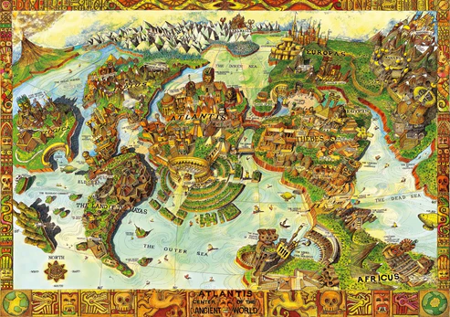 Bluebird Puzzle - Atlantis Center of the Ancient World by Albert Lorenz 1000 pcs.
