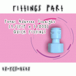 ข้อต่อตรง Femal Adapter Straight (1/2FIP x 3/8OD) QUICK FITTINGS