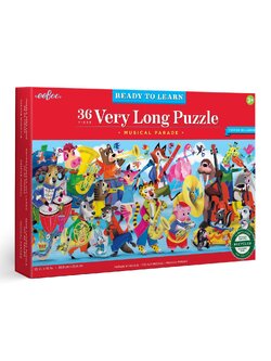 eeBoo - Musical Parade Ready to Learn Puzzle (89x25 cm.) 36 pcs.