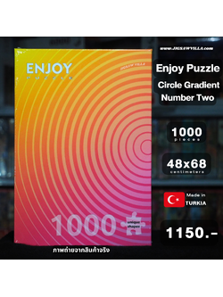 Enjoy Puzzle - Circle Gradient Number Two 1000 pcs.