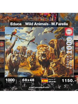 Educa - Wild Animals by M.Farella 1000 pcs.