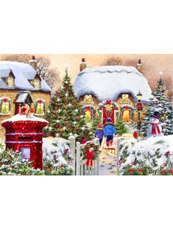 Bluebird Puzzle - Winter Cottage 1000 pcs.