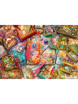 Bluebird Puzzle - The Junk Journaler's Desk 1000 pcs.