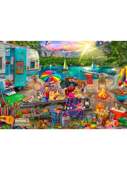 Bluebird Puzzle - The Family Campsite 1000 pcs.