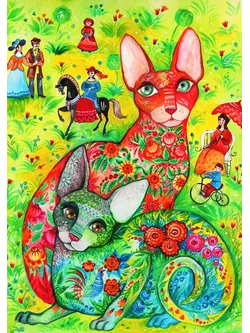 Bluebird Puzzle - Russian by Oxana Zaika 1500 pcs.