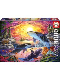 Educa - Orcas and Wolves by Sergio 4000 pcs.