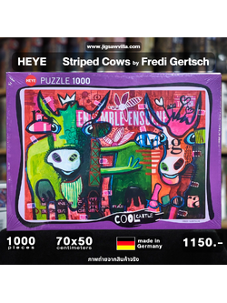 HEYE - Cool Cattle : Striped Cows by Fredi Gertsch 1000 pcs.