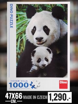 Dino Puzzle - Panda by Steve Bloom 1000 pcs.