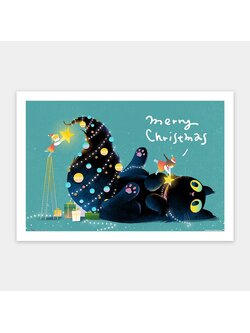 Pintoo - Cat's Christmas by Little Oil Art 600 pcs.