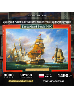 Castorland - Combat Between the French Frigate and the English Vessel by Pierre Julien Gilbert 3000 pcs.