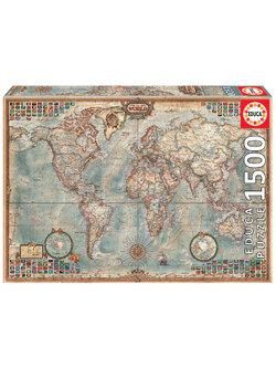 Educa - Political Map of The World by Rajko Zigic 1500 pcs.