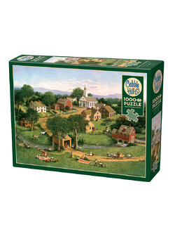 Cobble Hill - Picnic by the Bridge by Charlotte Joan Sternberg 1000 pcs.