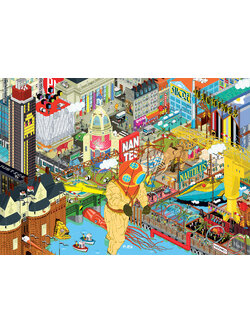 Grafika - Art Collection : NANTES by NANTES PIXEL ART 1000 pcs.