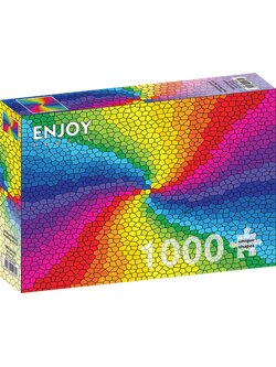 Enjoy Puzzle - Stained Glass Rainbow Burst 1000 pcs.