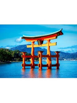 Bluebird Puzzle - The torii of Itsukushima Shrine 1500 pcs.