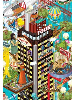 Grafika - Art Collection : The Tower by NANTES PIXEL ART 1000 pcs.