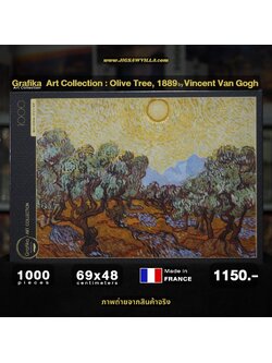 Grafika - Art Collection : Olive Trees, 1889 by Vincent Van Gogh 1000 pcs.