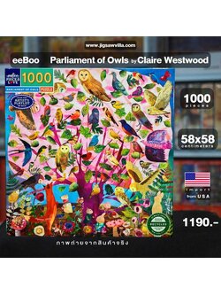 eeBoo - Parliament of Owls by Claire Westwood 1000 pcs.
