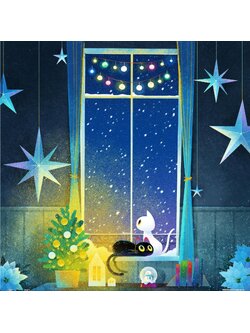 Pintoo - Kittens at the Window by Little Oil Art 900 pcs.