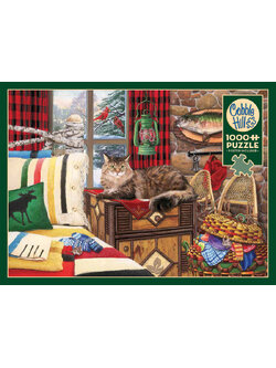 Cobble Hill - Lodge Cat by Joelle Mclntyre 1000 pcs.