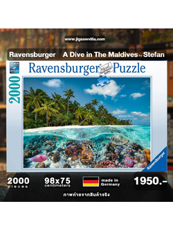 Ravensburger - A Dive in The Maldives by Stefan 2000 pcs.