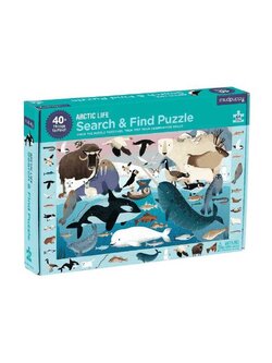 Mudpuppy - Search & Fine Puzzle : Arctic Life 64 pcs.