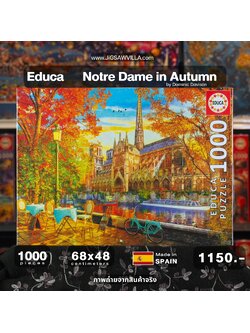 Educa - Notre Dame in Autumn by Dominic Davison 1000 pcs.
