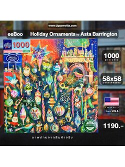 eeBoo - Holiday Ornaments by Asta Barrington 1000 pcs.
