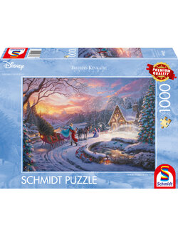 Schmidt - Disney : Cinderella Bringing Home the Tree by Thomas Kinkade 1000 pcs.