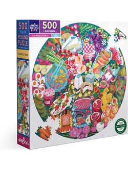 eeBoo - Charcuterie (Round Puzzle) (58.5 cm.) 500 pcs.