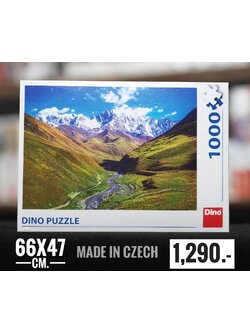 Dino Puzzle - Mountain Shkhara, Caucasus, Georgia by Peter Krajcovic 1000 pcs.