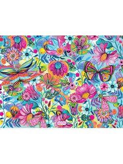 Bluebird Puzzle - Fleurs et Papillons 1000 pcs.