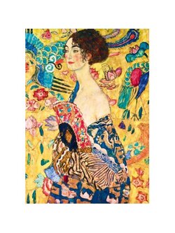 Bluebird Puzzle - Lady with Fan, 1918 by Gustave Klimt 1000 pcs.