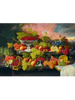 Bluebird Puzzle - Still Life, 1867 by Severin Roesen 1000 pcs.