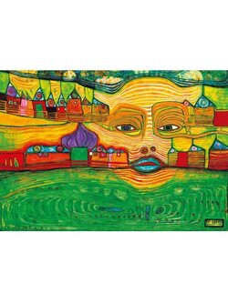 Bluebird Puzzle - Irinaland over the Balkans, 1969 by Hundertwasser 1000 pcs.