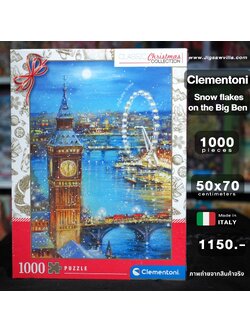 Clementoni - Snow Flakes on The Big Ben 1000 pcs.
