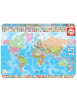 Educa - Political Worldmap by Cartograma 1300 pcs.