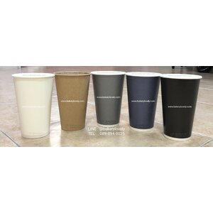 แก้วกระดาษ สีน้ำเงินเข้ม