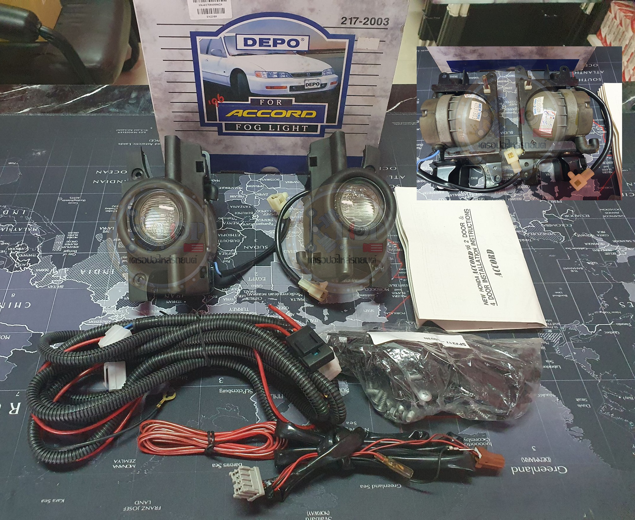 โคมไฟตัดหมอก FOG LIGHT (DEPO) HONDA ACCORD ปี1996-1997 สี:CLEAR ข้าง:L/RH