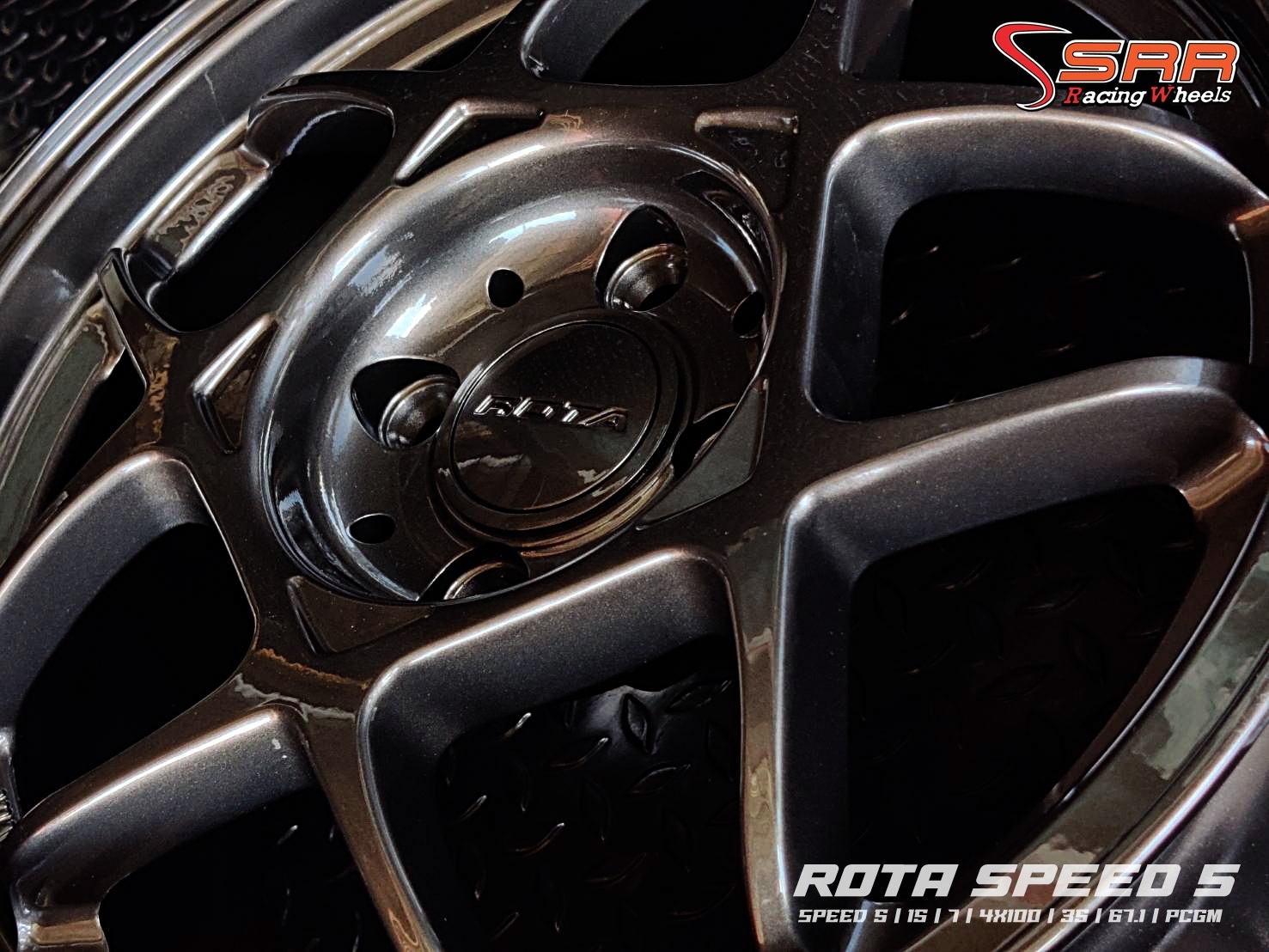 SPEED 5 ROTA ขอบ15 4H100 ET35 PCGM ราคาพิเศษ