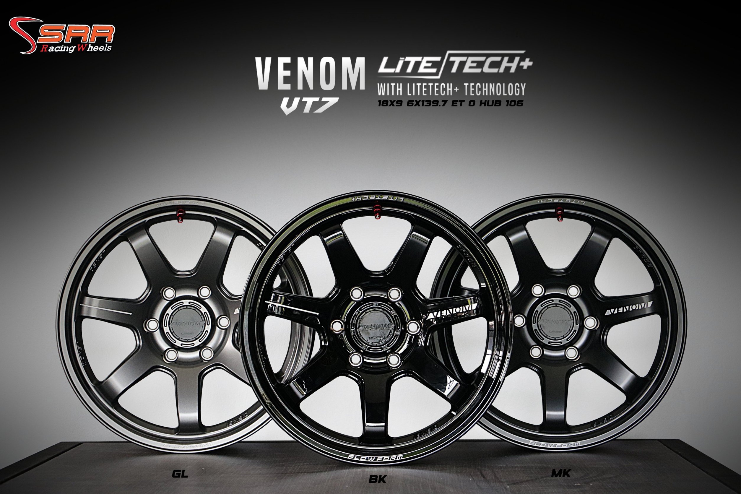 LENSO VENOM VT7 ขอบ18 6x139.7 ET0 มีสินค้าพร้อมติดตั้ง
