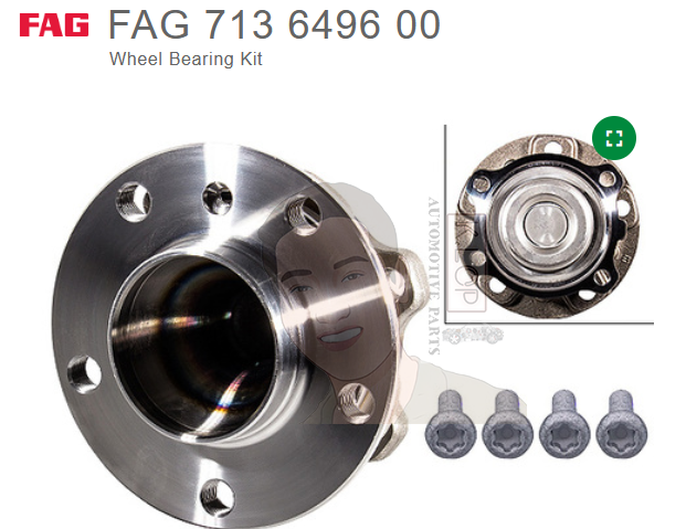 ยี่ห้อ FAG Kit ดุมล้อหน้า BMW F10 ปี11, F02 ปี08 ( 1 ข้าง )