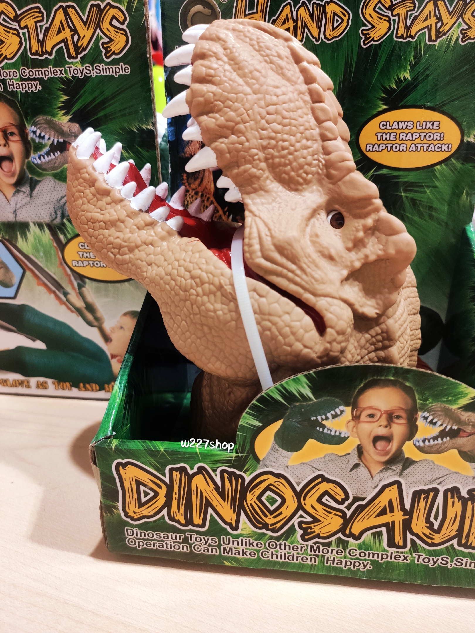 หัวไดโนเสาร์ สวมมือ ยางนิ่ม Hand stays (ปลีก-ส่ง)