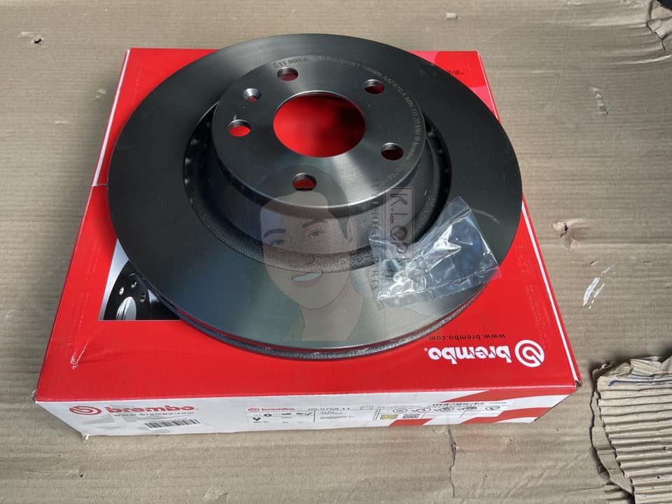 09 9768 11 จานเบรค ล้อ R (ยี่ห้อ BREMBO) รุ่น UV PVT AUDI TT (8J3/8J9) ปี2006-2014