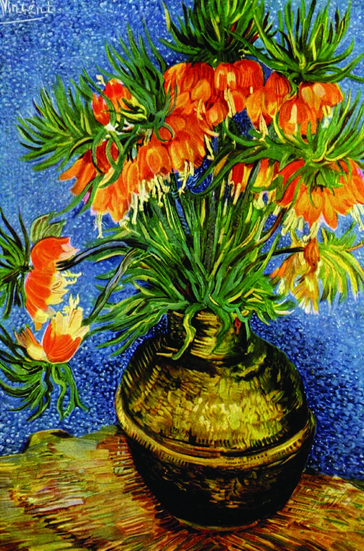 Gold Puzzle - Fritillaries in a Copper Vase by Bakir Vazoda Zambaklar 1000 pcs.