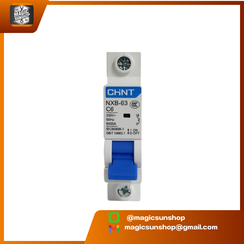 CHINT เบรกเกอร์ Circuit Breaker NXB-63 C6 1P