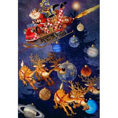 Bluebird Puzzle - Santa Claus is Arriving! by Francois Ruyer 1000 pcs.