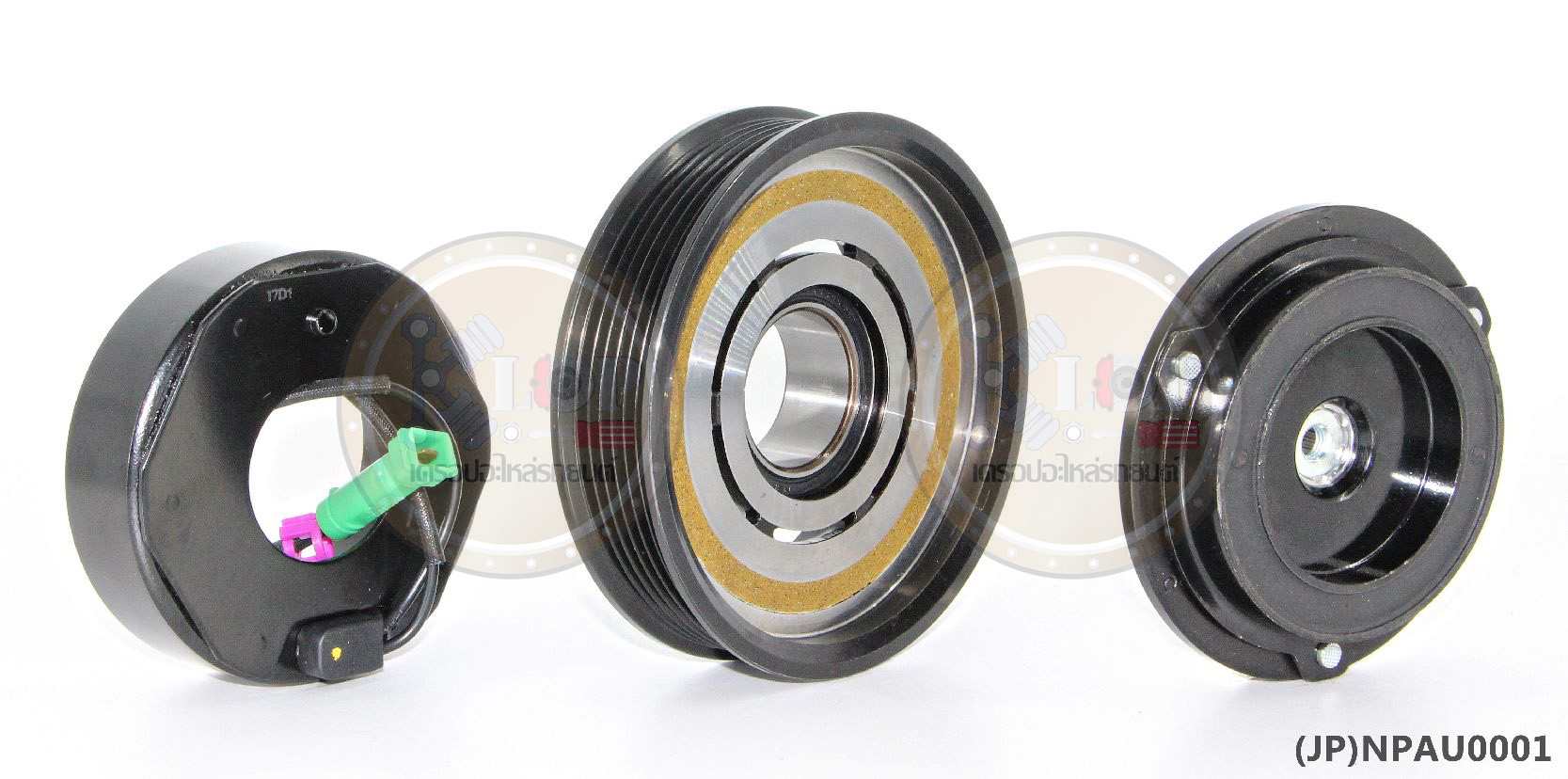 (JP)NPAU0001 ชุดหน้าคลัทช์(Vinn) AUDI A6 7SBU 125mm. 6PK 12V.
