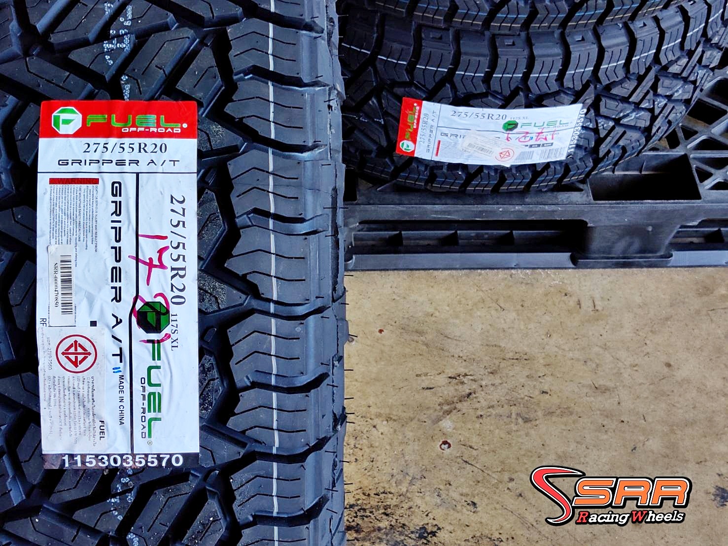 FUEL OFF-ROAD GRIPPER A/T II 275/55R20 ยางใหม่ปี2021 ราคาพิเศษ
